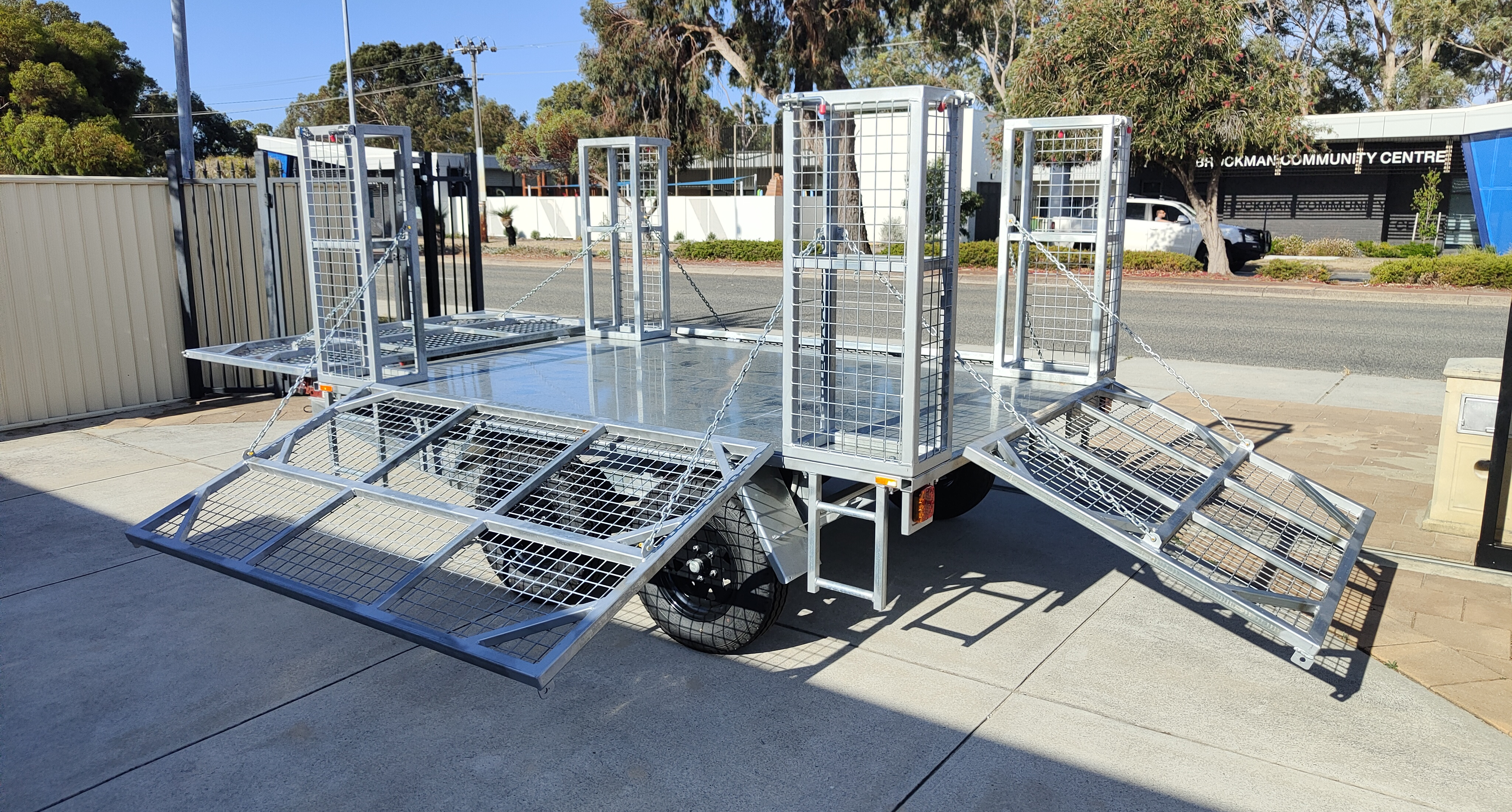 Ahbee Fabrication cage trailer 12 - Heavy duty custom trailer Perth