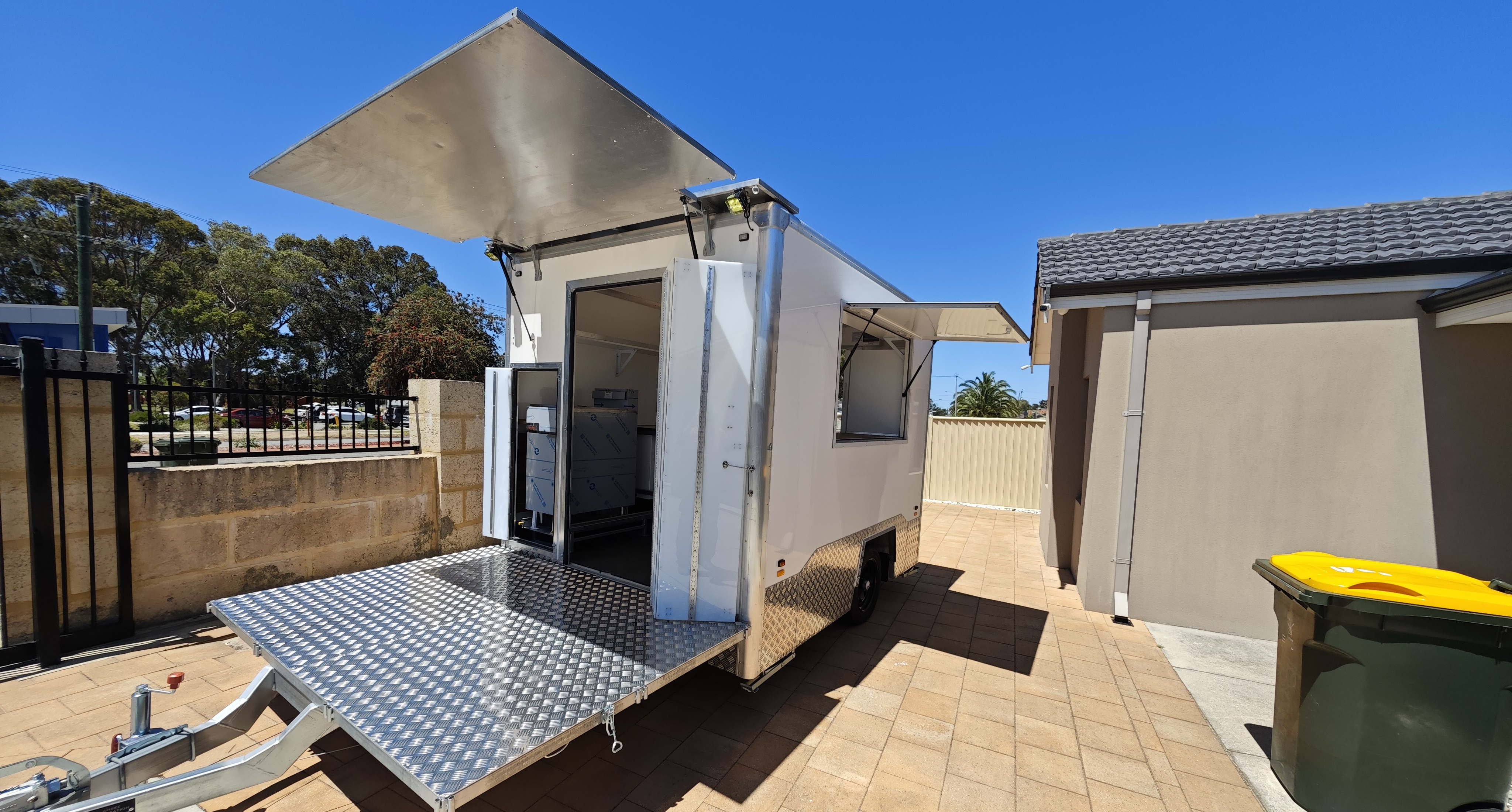 Ahbee Fabrication kitchen trailer 14 - Mobile catering trailer Perth